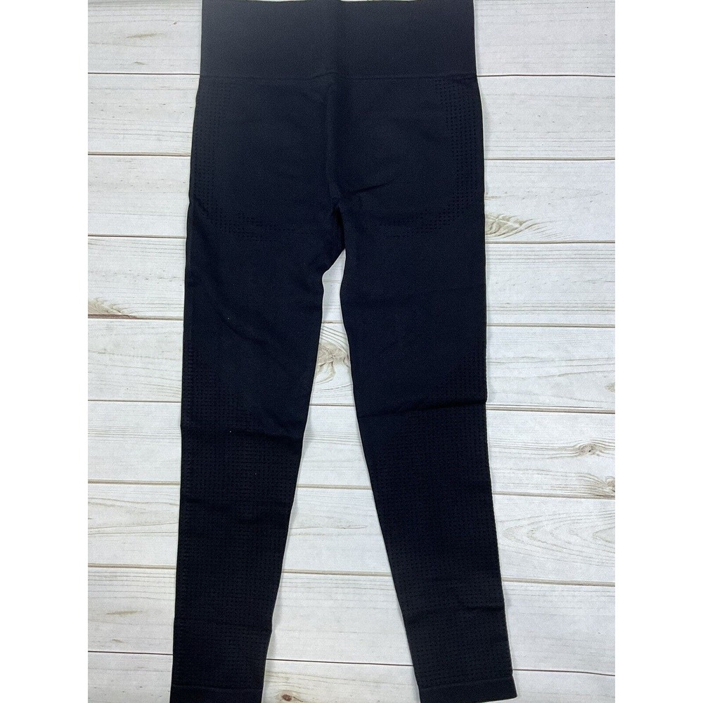 Stretchy High Waisted Yoga Butt Lifting Pants with‎ tummy control -Large Black